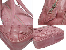 画像をギャラリービューアに読み込む, BALENCIAGA バレンシアガ ザ マトラッセ ハンドバッグ キルティング 182089 502752 ゴートスキン ピンク シルバー金具 良品 中古 4b005124