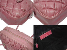 画像をギャラリービューアに読み込む, BALENCIAGA バレンシアガ ザ マトラッセ ハンドバッグ キルティング 182089 502752 ゴートスキン ピンク シルバー金具 良品 中古 4b005124