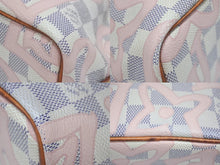 画像をギャラリービューアに読み込む, LOUIS VUITTON ルイヴィトン ナノノエ ミニショルダーバッグ N60052 ダミエアズールキャンバス レザー ベージュ 美品 中古 4b005127