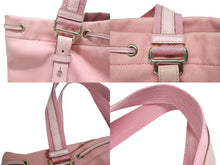 Load image into Gallery viewer, YVES SAINT LAURENT イヴ サンローラン トートバッグ カハラトート 121631 002122 キャンバス レザー ピンク 良品 中古 4b005131