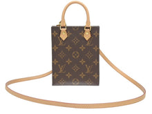 Load image into Gallery viewer, 新品同様品 LOUIS VUITTON ルイヴィトン プティットサックプラ ハンドバッグ M69442 2WAY モノグラム ブラウン ゴールド金具 中古 4b005133