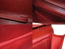 画像をギャラリービューアに読み込む, GUCCI グッチ ミニショルダーバッグ ハンドバッグ 2way バンブー 117594 GGキャンバス ワインレッド 美品 中古 4b005134