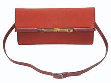 画像をギャラリービューアに読み込む, GUCCI グッチ ミニショルダーバッグ ハンドバッグ 2way バンブー 117594 GGキャンバス ワインレッド 美品 中古 4b005134