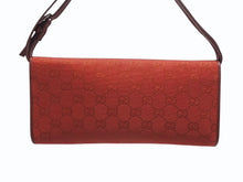 画像をギャラリービューアに読み込む, GUCCI グッチ ミニショルダーバッグ ハンドバッグ 2way バンブー 117594 GGキャンバス ワインレッド 美品 中古 4b005134