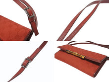 画像をギャラリービューアに読み込む, GUCCI グッチ ミニショルダーバッグ ハンドバッグ 2way バンブー 117594 GGキャンバス ワインレッド 美品 中古 4b005134