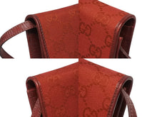 画像をギャラリービューアに読み込む, GUCCI グッチ ミニショルダーバッグ ハンドバッグ 2way バンブー 117594 GGキャンバス ワインレッド 美品 中古 4b005134