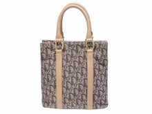 画像をギャラリービューアに読み込む, Christian Dior クリスチャンディオール トロッター トートバッグ キャンバス レザー ブラウン 美品 中古 4b005140