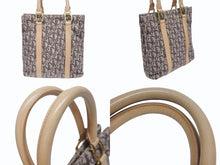 画像をギャラリービューアに読み込む, Christian Dior クリスチャンディオール トロッター トートバッグ キャンバス レザー ブラウン 美品 中古 4b005140