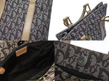 画像をギャラリービューアに読み込む, Christian Dior クリスチャンディオール トロッター トートバッグ キャンバス レザー ブラウン 美品 中古 4b005140