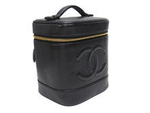 Load image into Gallery viewer, 極美品 CHANEL シャネル ハンドバッグ バニティバッグ ココマーク 7番台 キャビアスキン ブラック ゴールド金具 中古 4b005141