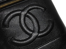 Load image into Gallery viewer, 極美品 CHANEL シャネル ハンドバッグ バニティバッグ ココマーク 7番台 キャビアスキン ブラック ゴールド金具 中古 4b005141