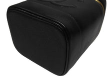 Load image into Gallery viewer, 極美品 CHANEL シャネル ハンドバッグ バニティバッグ ココマーク 7番台 キャビアスキン ブラック ゴールド金具 中古 4b005141