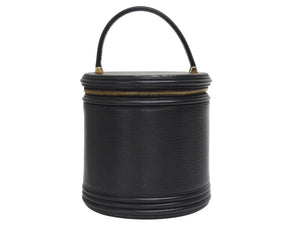 LOUIS VUITTON ルイヴィトン カンヌ エピ ノワール ハンドバッグ M48032 エピレザー ブラック ゴールド金具 美品 中古 4b005142