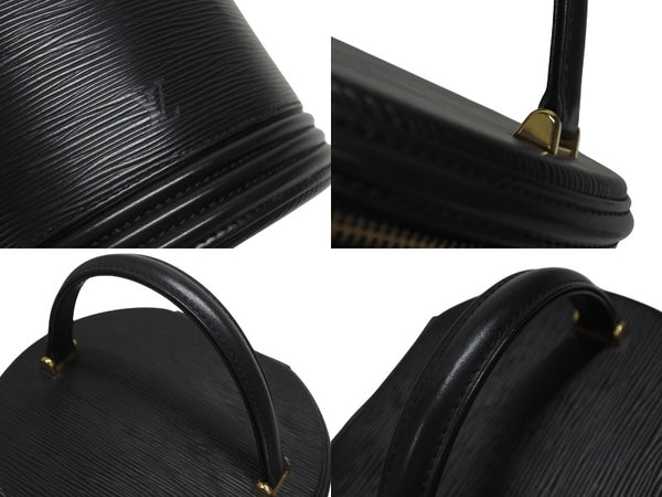 LOUIS VUITTON ルイヴィトン カンヌ エピ ノワール ハンドバッグ M48032 エピレザー ブラック ゴールド金具 美品 中古 4b005142