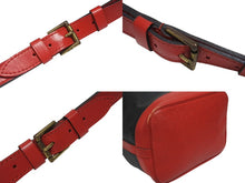 画像をギャラリービューアに読み込む, LOUIS VUITTON ルイヴィトン ショルダーバッグ エピ ノエ M44017 エピレザー バイカラー カスティリアンレッド ノワール 美品 中古 4b005144