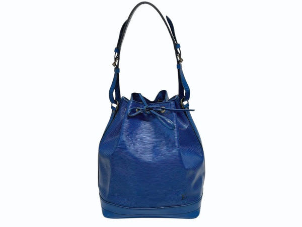 LOUIS VUITTON ルイヴィトン ショルダーバッグ エピ ノエ M44005 エピレザー ブルー ゴールド金具 美品 中古 4b005145