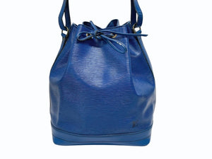LOUIS VUITTON ルイヴィトン ショルダーバッグ エピ ノエ M44005 エピレザー ブルー ゴールド金具 美品 中古 4b005145