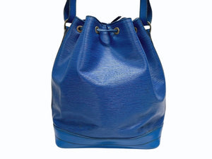 LOUIS VUITTON ルイヴィトン ショルダーバッグ エピ ノエ M44005 エピレザー ブルー ゴールド金具 美品 中古 4b005145