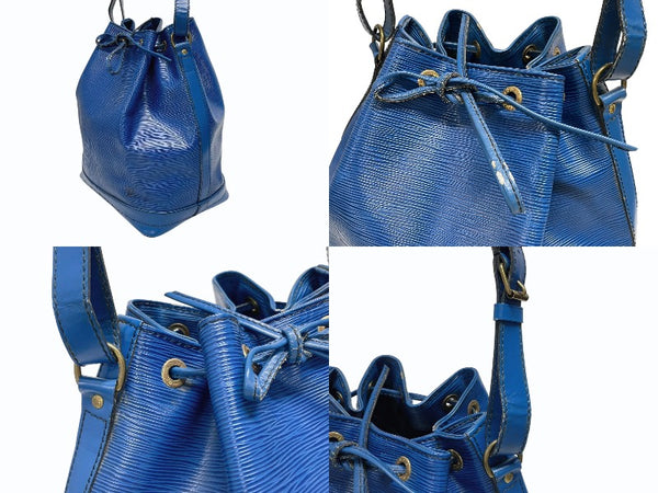 LOUIS VUITTON ルイヴィトン ショルダーバッグ エピ ノエ M44005 エピレザー ブルー ゴールド金具 美品 中古 4b005145