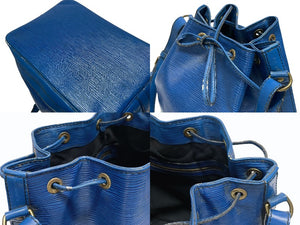 LOUIS VUITTON ルイヴィトン ショルダーバッグ エピ ノエ M44005 エピレザー ブルー ゴールド金具 美品 中古 4b005145