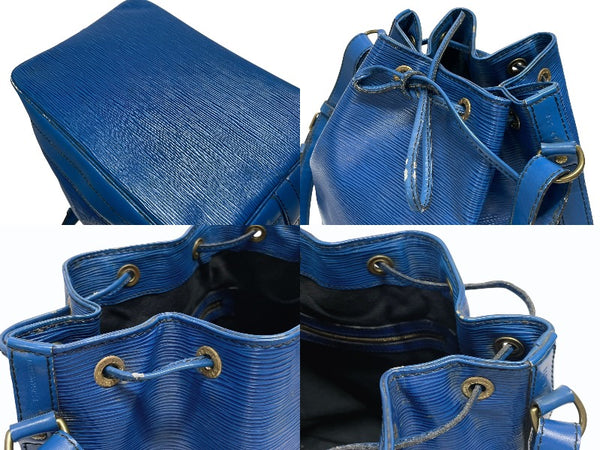 LOUIS VUITTON ルイヴィトン ショルダーバッグ エピ ノエ M44005 エピレザー ブルー ゴールド金具 美品 中古 4b005145