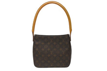 画像をギャラリービューアに読み込む, LOUIS VUITTON ルイヴィトン ルーピングMM ワンショルダーバッグ M51146 モノグラム PVC レザー ブラウン ゴールド金具 美品 中古 4b005146