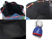 画像をギャラリービューアに読み込む, LOUIS VUITTON ルイヴィトン ショルダーバッグ エピ ノエ M44082 エピレザー ブルー レッド グリーン 美品 中古 4b005147