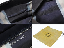 画像をギャラリービューアに読み込む, FENDI フェンディ ワンショルダーバッグ 16070 キャンバス レザー ネイビー シルバー金具 イタリア製 美品 中古 4b005150