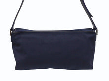 画像をギャラリービューアに読み込む, FENDI フェンディ ワンショルダーバッグ 16070 キャンバス レザー ネイビー シルバー金具 イタリア製 美品 中古 4b005150