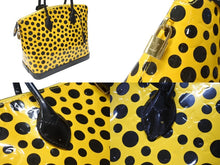 Load image into Gallery viewer, LOUIS VUITTON ルイヴィトン 草間彌生 ロックイットMM ジョーヌ M91398 モノグラムヴェルニ ドットインフィニティ 美品 中古 4b005151