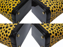 Load image into Gallery viewer, LOUIS VUITTON ルイヴィトン 草間彌生 ロックイットMM ジョーヌ M91398 モノグラムヴェルニ ドットインフィニティ 美品 中古 4b005151