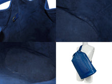 画像をギャラリービューアに読み込む, LOUIS VUITTON ルイヴィトン ショルダーバッグ ランドネGM M43085 ゴールド金具 ブルー エピレザー 美品 中古 4b005154