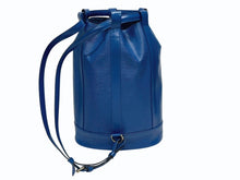 画像をギャラリービューアに読み込む, LOUIS VUITTON ルイヴィトン ショルダーバッグ ランドネGM M43085 ゴールド金具 ブルー エピレザー 美品 中古 4b005154