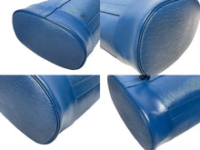 画像をギャラリービューアに読み込む, LOUIS VUITTON ルイヴィトン ショルダーバッグ ランドネGM M43085 ゴールド金具 ブルー エピレザー 美品 中古 4b005154