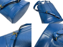 画像をギャラリービューアに読み込む, LOUIS VUITTON ルイヴィトン ショルダーバッグ ランドネGM M43085 ゴールド金具 ブルー エピレザー 美品 中古 4b005154
