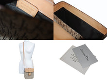 画像をギャラリービューアに読み込む, Christian Dior クリスチャンディオール トロッター ショルダーバッグ キャンバス レザー ブラウン 美品 中古 4b005155