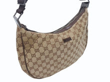 画像をギャラリービューアに読み込む, GUCCI グッチ ショルダーバッグ ワンショルダーバッグ 122790 1956 GGキャンバス レザー ベージュ シルバー金具 美品 中古 4b005158
