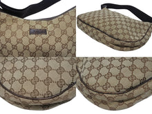 画像をギャラリービューアに読み込む, GUCCI グッチ ショルダーバッグ ワンショルダーバッグ 122790 1956 GGキャンバス レザー ベージュ シルバー金具 美品 中古 4b005158