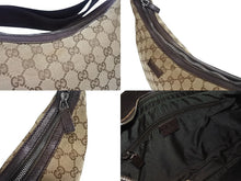画像をギャラリービューアに読み込む, GUCCI グッチ ショルダーバッグ ワンショルダーバッグ 122790 1956 GGキャンバス レザー ベージュ シルバー金具 美品 中古 4b005158