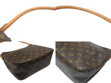 画像をギャラリービューアに読み込む, LOUIS VUITTON ルイヴィトン モノグラム ルーピングMM ワンショルダーバッグ M51146 PVC レザー ブラウン ゴールド金具 美品 中古 4b005162