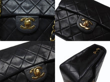 Load image into Gallery viewer, CHANEL シャネル ミニマトラッセ17 Sフラップ Sチェーンショルダーバッグ 0番台 ラムスキン ココマーク ブラック 美品 中古 4b005163