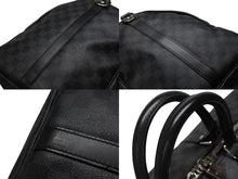 画像をギャラリービューアに読み込む, LOUISVUITTON ルイヴィトン キーポルバンドリエール55 ボストンバッグ N41413 ダミエグラフィット キャンバス ブラック 美品 中古 4b005166
