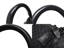 画像をギャラリービューアに読み込む, LOUISVUITTON ルイヴィトン キーポルバンドリエール55 ボストンバッグ N41413 ダミエグラフィット キャンバス ブラック 美品 中古 4b005166