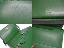画像をギャラリービューアに読み込む, GIVENCHY ジバンシィ パンドラ ボックス ショルダーバッグ ハンドバッグ グリーン レザー ゴールド金具 良品 中古 4b005169