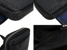 画像をギャラリービューアに読み込む, LOUIS VUITTON ルイヴィトン ダミエグラフィット 3D モジュラブルポーチ ショルダーバッグ N60447 ブラック グレー ブルー シルバー金具 美品 中古 4b005172