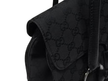 画像をギャラリービューアに読み込む, GUCCI グッチ ハンドバッグ トートバッグ ヴィンテージ 120982 002058 GGキャンバス レザー ブラック シルバー金具 良品 中古 4b005174