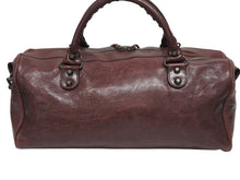 画像をギャラリービューアに読み込む, BALENCIAGA バレンシアガ ザ･ツィギー 2WAY ショルダーバッグ ボルドー レザー ハンドバッグ 旅行バッグ 128523 美品 中古 4b005177
