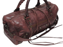画像をギャラリービューアに読み込む, BALENCIAGA バレンシアガ ザ･ツィギー 2WAY ショルダーバッグ ボルドー レザー ハンドバッグ 旅行バッグ 128523 美品 中古 4b005177