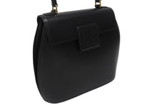 画像をギャラリービューアに読み込む, GIVENCHY ジバンシー レザー 初期 ケリー型 ハンドバッグ ブラック 黒 ゴールド金具 ロゴ ステッチ 手持ち 鞄 美品 中古 4b005178