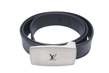 画像をギャラリービューアに読み込む, LOUIS VUITTON ルイヴィトン サンチュール ロゴバックル ワンポイントロゴ ベルト M9638 ブラック サイズ90/36 美品 中古 4b005181